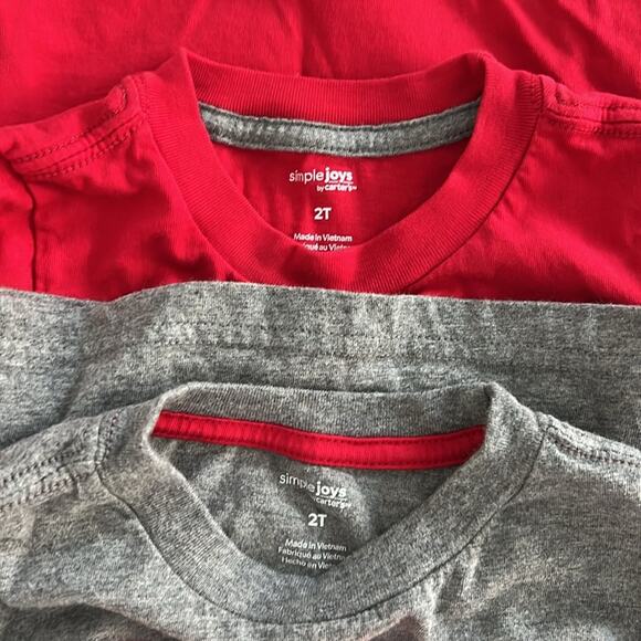 SIMPLE JOYS holiday Santa elf long sleeve t-shirt bundle size 2T - Picture 7 of 7